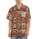 Hawaiian Shirt Tribal Tile Mosaic
