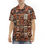 Men's Polo Shirt Tribal Tile Mosaic