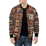 Bomber Jacket Tribal Tile Mosaic