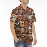 Men's Polo Shirt Tribal Tile Mosaic