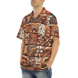 Hawaiian Shirt Tribal Tile Mosaic