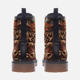 Leather Boots Tribal Tile Mosaic