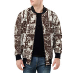 Bomber Jacket Ancient African Tribal Patterns