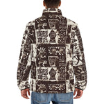 Down-Padded Puffer Jacket Ancient African Tribal Patterns