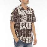 Men's Polo Shirt Ancient African Tribal Patterns
