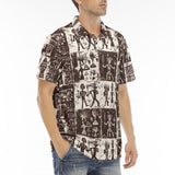 Men's Polo Shirt Ancient African Tribal Patterns