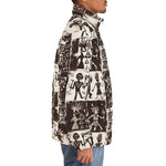 Down-Padded Puffer Jacket Ancient African Tribal Patterns