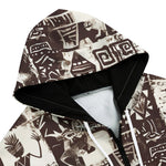 Men's Zip Up Hoodie Ancient African Tribal Patterns