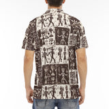 Men's Polo Shirt Ancient African Tribal Patterns