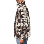 Down-Padded Puffer Jacket Ancient African Tribal Patterns