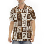 Men's Polo Shirt Ancient African Tribal Patterns