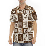Men's Polo Shirt Ancient African Tribal Patterns