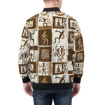 Bomber Jacket Ancient African Tribal Patterns