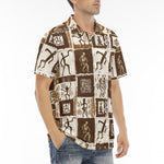 Men's Polo Shirt Ancient African Tribal Patterns