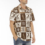Men's Polo Shirt Ancient African Tribal Patterns