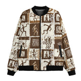 Bomber Jacket Ancient African Tribal Patterns