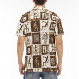 Men's Polo Shirt Ancient African Tribal Patterns