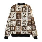 Bomber Jacket Ancient African Tribal Patterns
