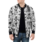 Bomber Jacket Ancient Mythology Symbols
