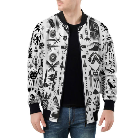 Bomber Jacket Ancient Mythology Symbols