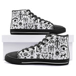 High-Top Canvas Shoes Ancient Mythology Symbols