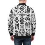 Bomber Jacket Ancient Mythology Symbols