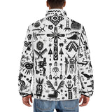 Down-Padded Puffer Jacket Ancient Mythology Symbols