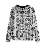 Men's Zip Up Hoodie Ancient Mythology Symbols