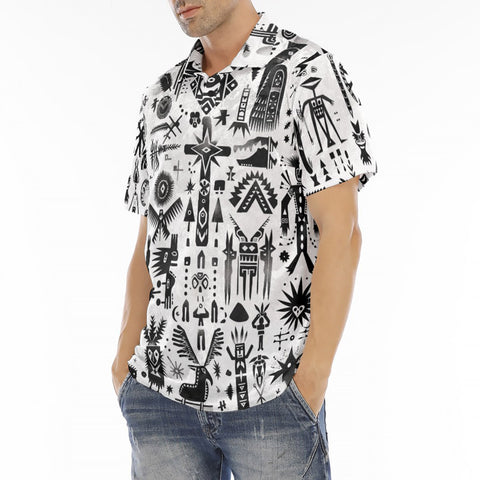 Men's Polo Shirt Ancient Mythology Symbols