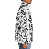 Down-Padded Puffer Jacket Ancient Mythology Symbols
