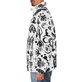 Down-Padded Puffer Jacket Ancient Mythology Symbols