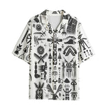 Hawaiian Shirt Ancient Mythology Symbols