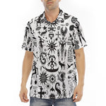 Men's Polo Shirt Ancient Mythology Symbols