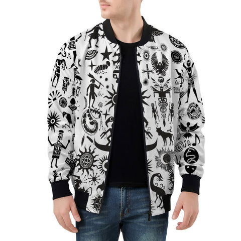 Bomber Jacket Ancient Mythology Symbols