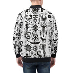 Bomber Jacket Ancient Mythology Symbols