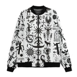 Bomber Jacket Ancient Mythology Symbols