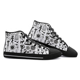 High-Top Canvas Shoes Ancient Mythology Symbols