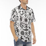Men's Polo Shirt Ancient Mythology Symbols