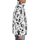 Down-Padded Puffer Jacket Ancient Mythology Symbols