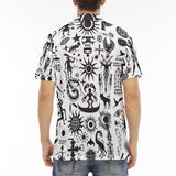 Men's Polo Shirt Ancient Mythology Symbols