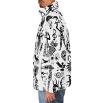 Down-Padded Puffer Jacket Ancient Mythology Symbols