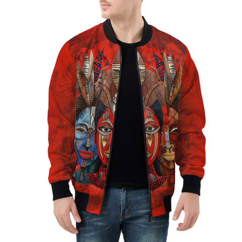 Bomber Jacket African Motifs