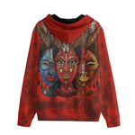 Men's Zip Up Hoodie African Motifs