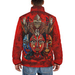 Down-Padded Puffer Jacket African Motifs