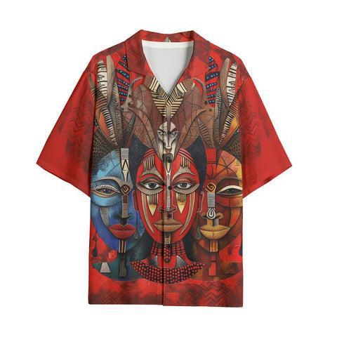 Hawaiian Shirt African Motifs