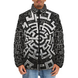 Down-Padded Puffer Jacket Mystical Maze Artwork