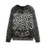 Men's Zip Up Hoodie Mystical Maze Artwork