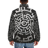 Down-Padded Puffer Jacket Mystical Maze Artwork