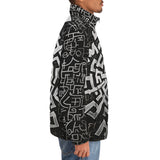 Down-Padded Puffer Jacket Mystical Maze Artwork