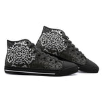 High-Top Canvas Shoes Mystical Maze Artwork